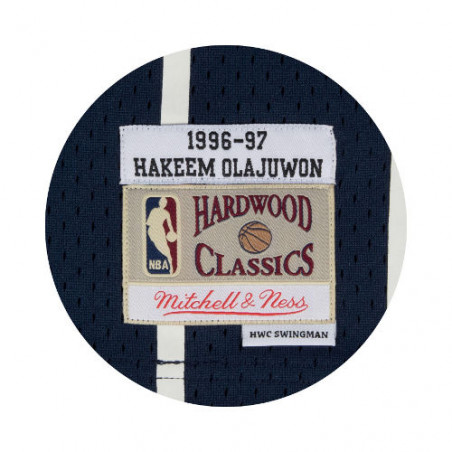 Hakeem Olajuwon Houston Rockets 96-97 Blue Retro Swingman
