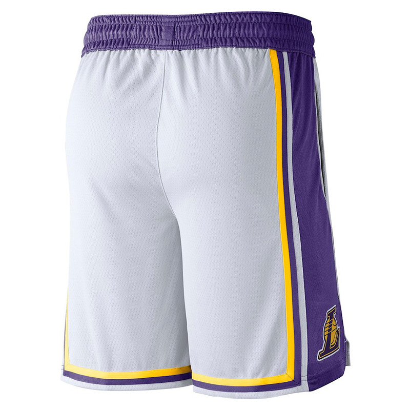 ULIIM Lakers Pantalón Corto para Hombre Los Angeles Lakers Deportivos Retro Swingman Pantalones Deportivos para M-XXL 