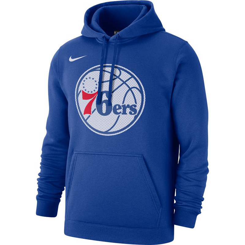 Philadelphia 76ers Logo Fleece Blue Hoodie