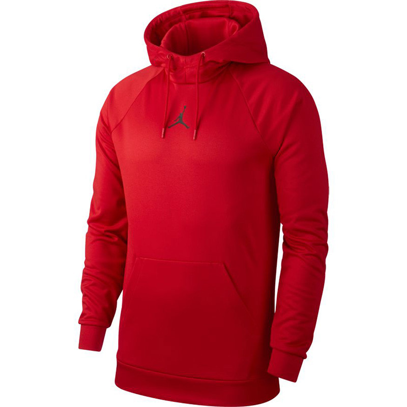 man in red hoodie