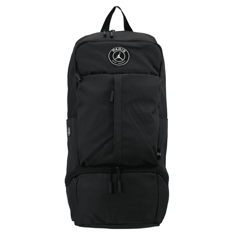 all black jordan backpack