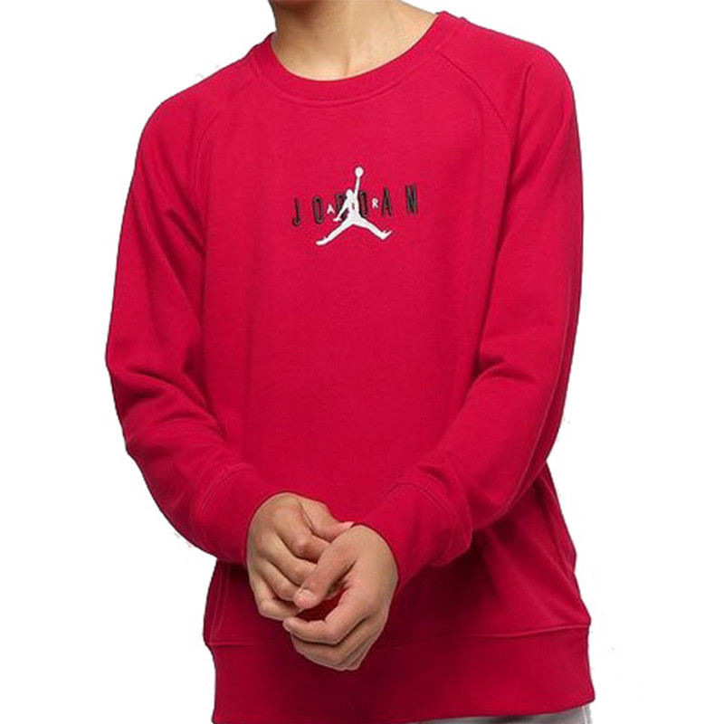 Jordan Junior Air Crew Red Sweatshirt 