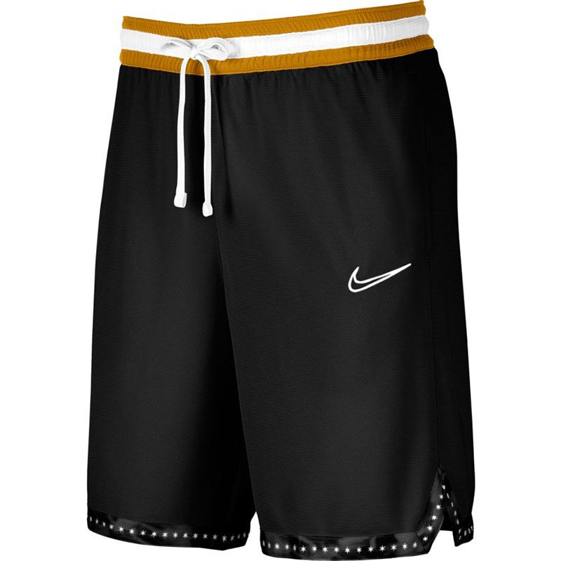 white and gold nike shorts