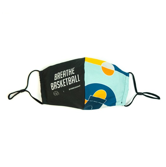 Buy 24Segons X Hoops Outside Blue Court Face Mask | 24Segons