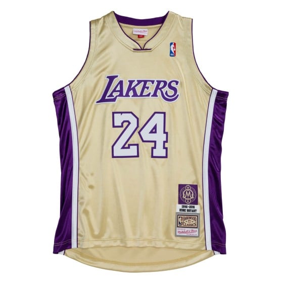 Acquista Kobe Bryant LA Lakers 1996-2016 Authentic HOF Gold | 24Segons