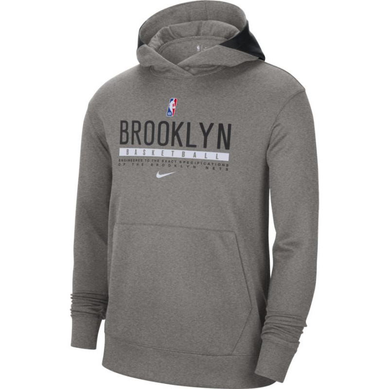 Buy Brooklyn Nets Spotlight Grey Hoodie 24segons