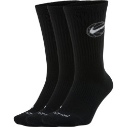 Tropezón extremadamente Comerciante Comprar Calcetines Nike Everyday Crew Black Socks (3 Pair) | 24Segons