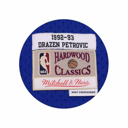 Drazen Petrovic New Jersey Nets 92-93 Blue Retro Swingman