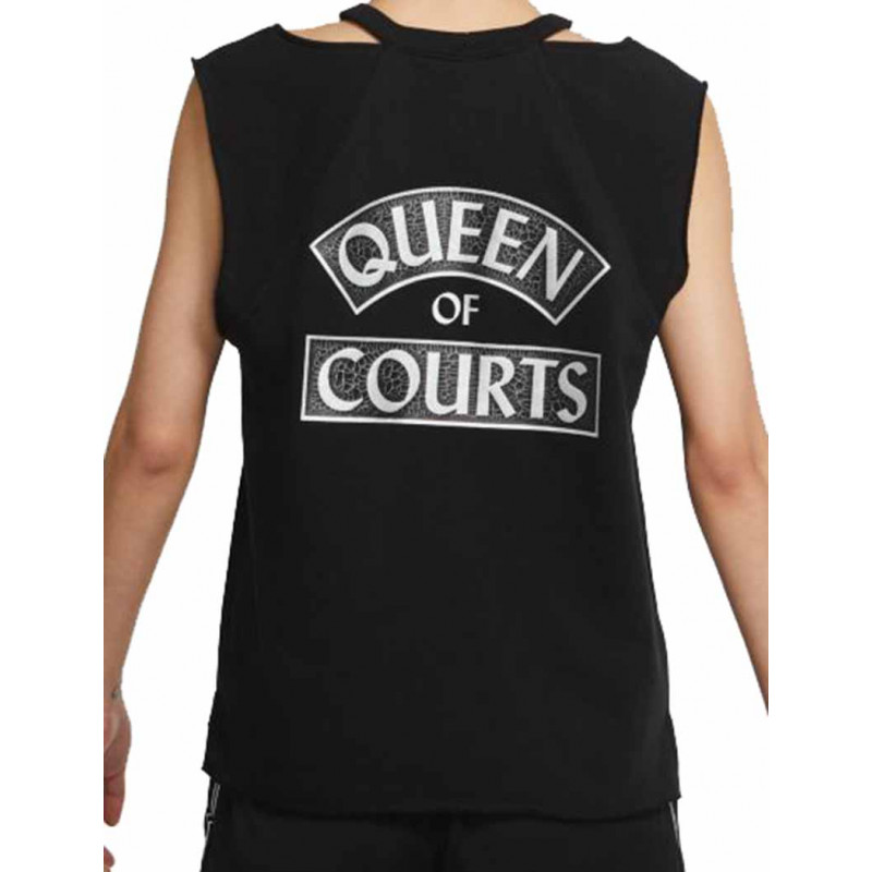 Samarreta Dona Queen Of The Courts Basketball Top Black