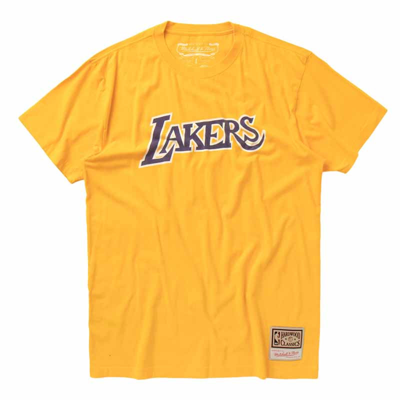 LA Lakers Worn Logo Yellow T-Shirt