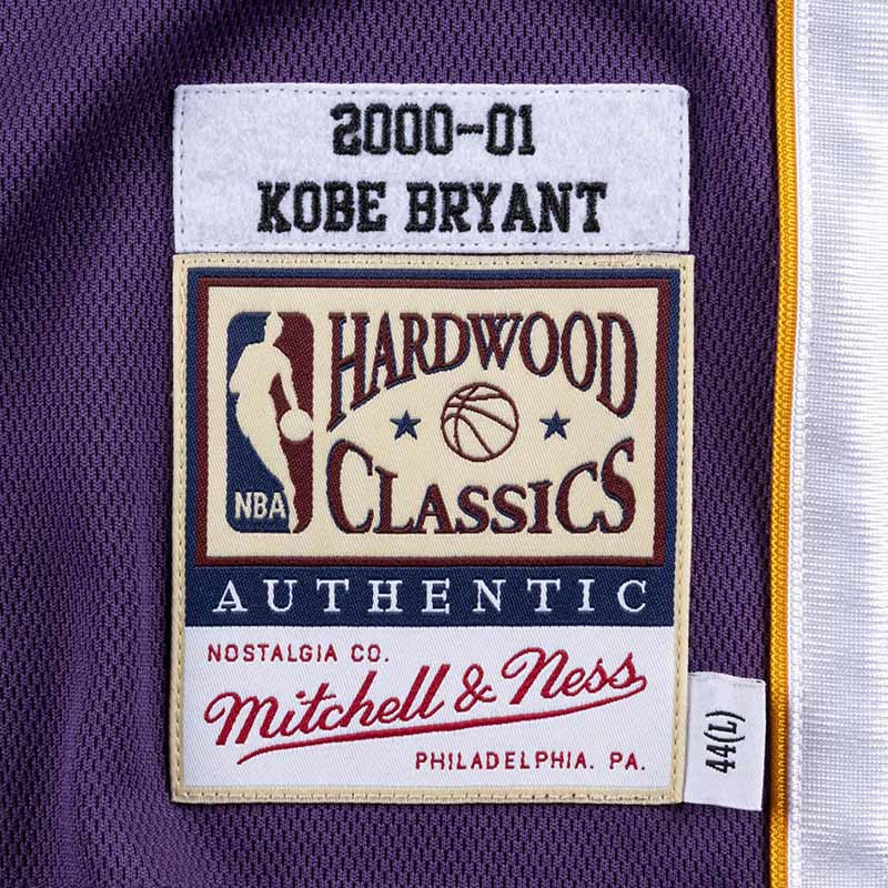 Kobe Bryant Los Angeles Lakers 00-01 Purple Authentic