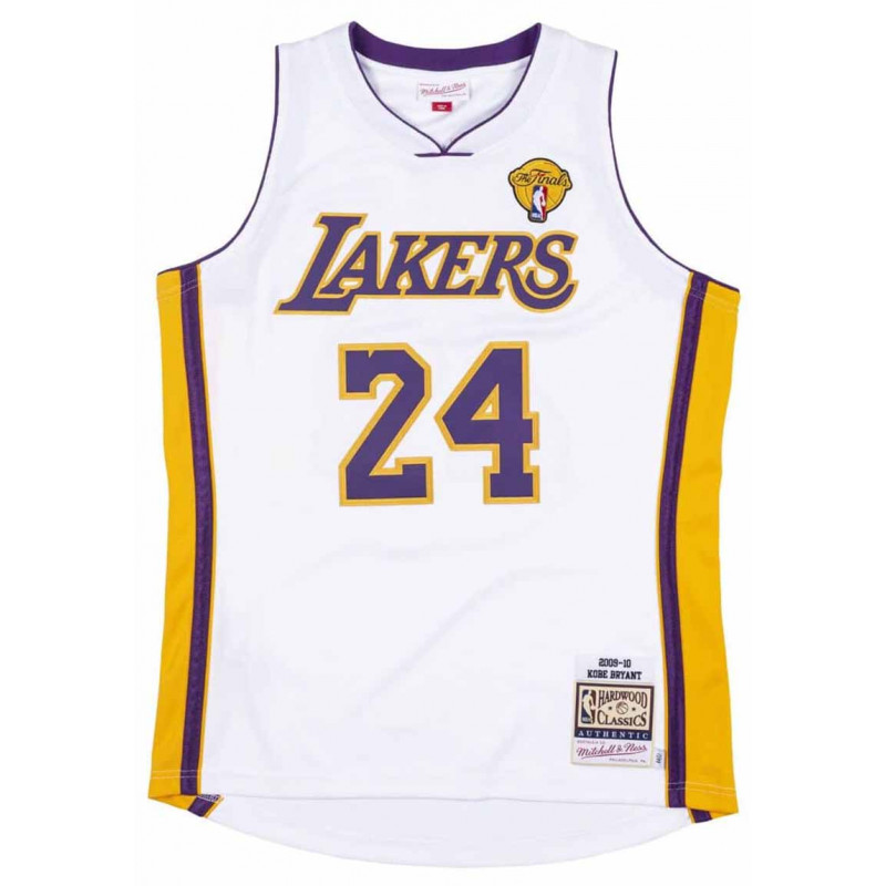 Kobe Bryant Los Angeles Lakers 09-10 White Authentic