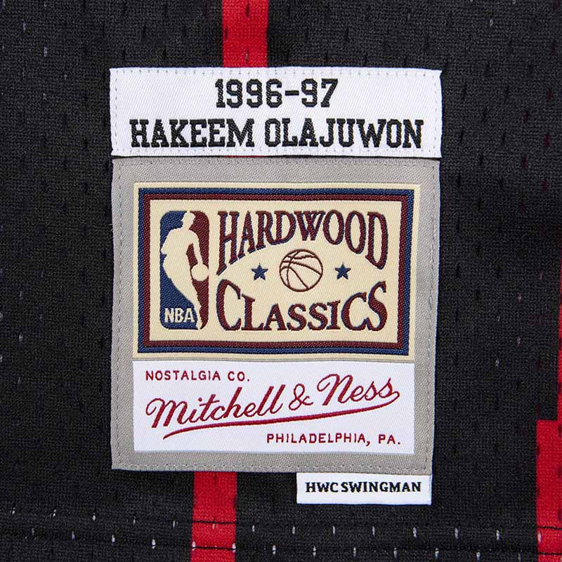 Hakeem Olajuwon Houston Rockets 96-97 Black Reload Swingman