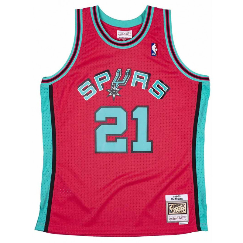 Tim Duncan San Antonio Spurs 98-99 Pink Reload Swingman