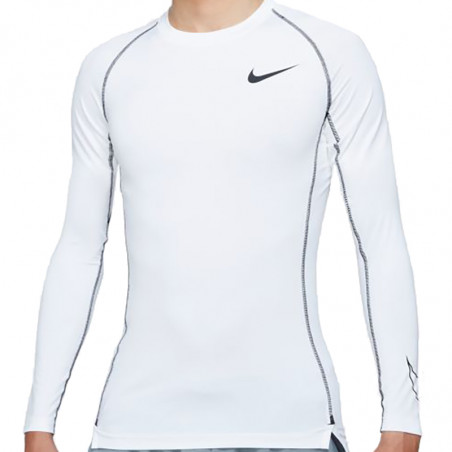 Compatible con jalea Molestar Comprar Camiseta Nike Pro Dri-FIT Tight Fit Long-Sleeve White|24Segons
