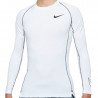 Nike Pro Dri-FIT Tight Fit Long-Sleeve White Top