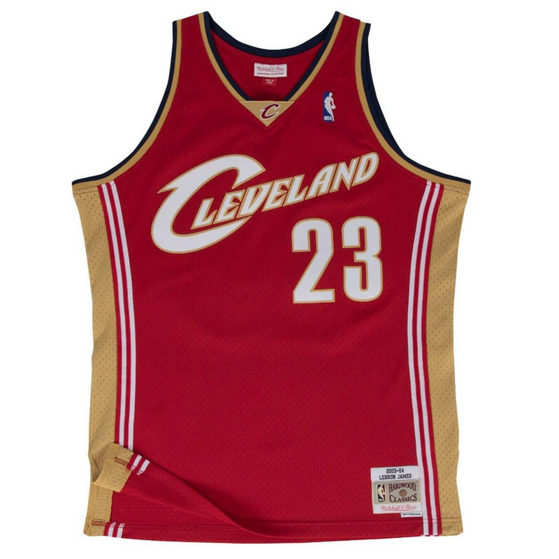 Junior LeBron James Cleveland Cavaliers 03-04 Red Retro Swingman