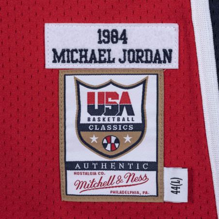 Michael Jordan Team USA 1984 Red Authentic