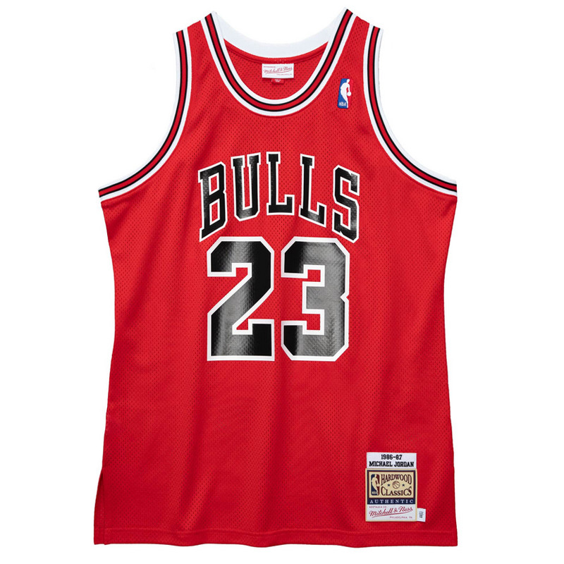 Michael Jordan Chicago Bulls 86-87 Red Authentic