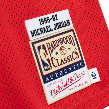 Michael Jordan Chicago Bulls 86-87 Red Authentic