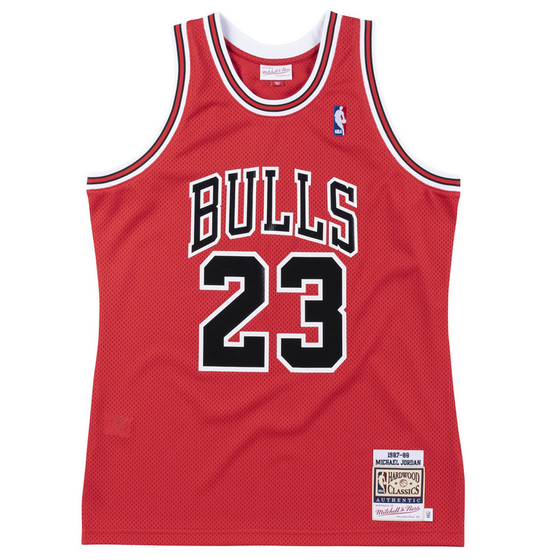 Michael Jordan Chicago Bulls 87-88 Red Authentic