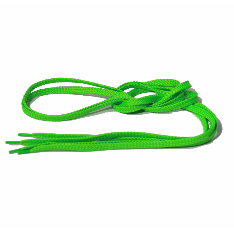 Flat Shoelaces Green Fluor 150cm