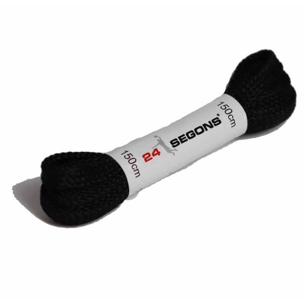 Acheter Cordons plats noirs 150cm | 24Segons
