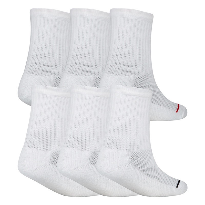 Junior Jordan Legend Crew White Socks (6pk)