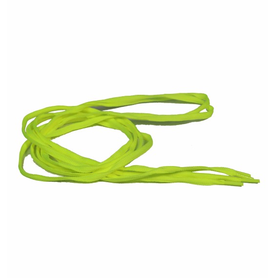 Acheter des cordons ovales jaune fluo 150 cm | 24Segons
