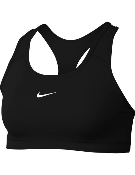 Buy WMNS Medium-Support 1-Piece Pad Sports Black Bra | 24Segons