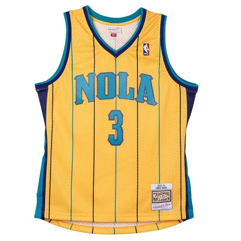 Chris Paul New Orleans Hornets 10-11 Yellow Retro Swingman