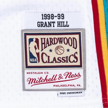 Grant Hill Detroit Pistons 98-99 White Retro Swingman