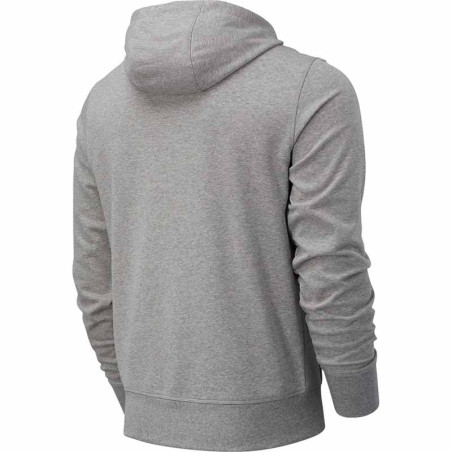 New Balance Essential Stacked Logo Grey Hoodie