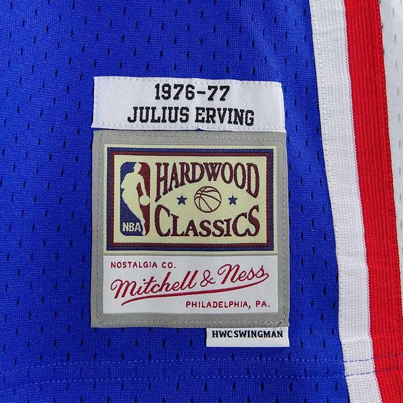 Julius Erving Philadelphia 76ers 76-77 Blue Retro Swingman