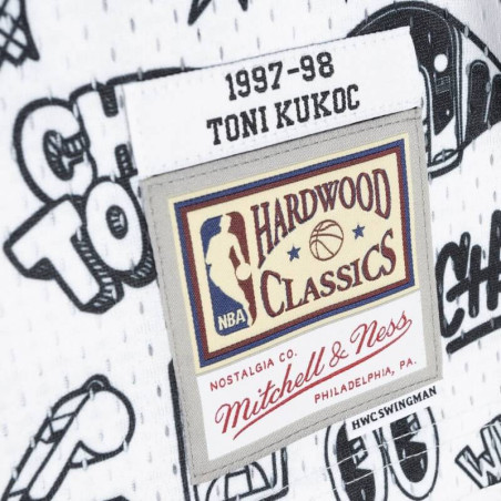 Toni Kukoc Chicago Bulls 97-98 Doodle Retro Swingman