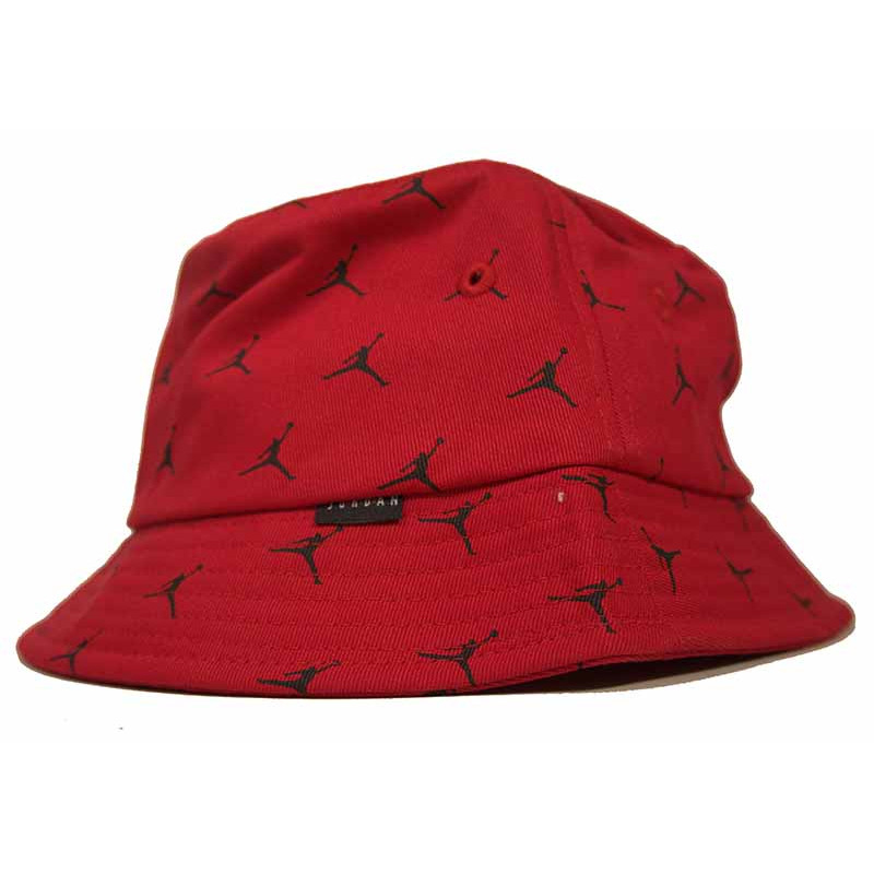 Jordan Jumpman Logo AOP Red Bucket Hat