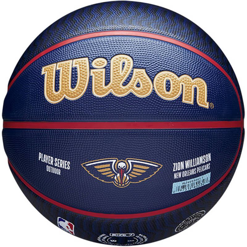 Zion Williamson New Orleans Pelicans NBA Player Icon Outdoor Basketball Sz7