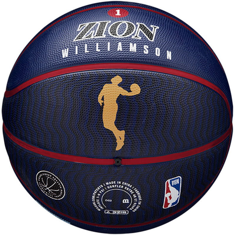 Zion Williamson New Orleans Pelicans NBA Player Icon Outdoor Basketball Sz7