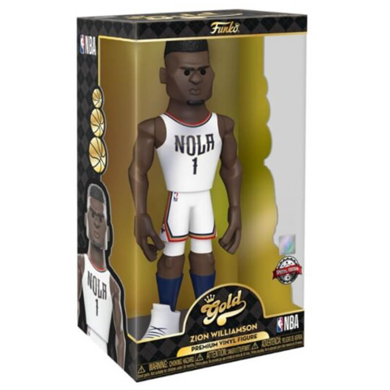 Figura Funko Gold Zion Williamson New Orleans Pelicans 30cm