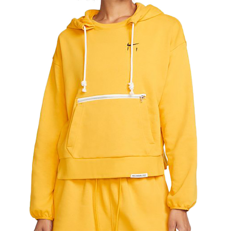 Woman Nike Dri-FIT Standard Issue Yellow Hoodie