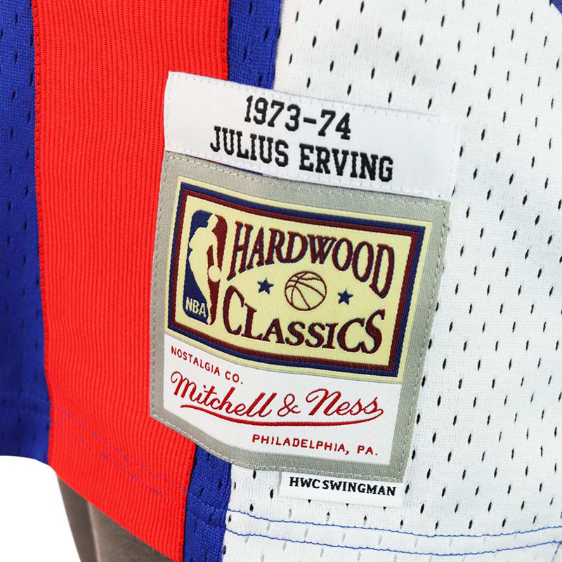 Julius Erving New Jersey Nets Hardwood Classics Throwback NBA Swingman  Jersey