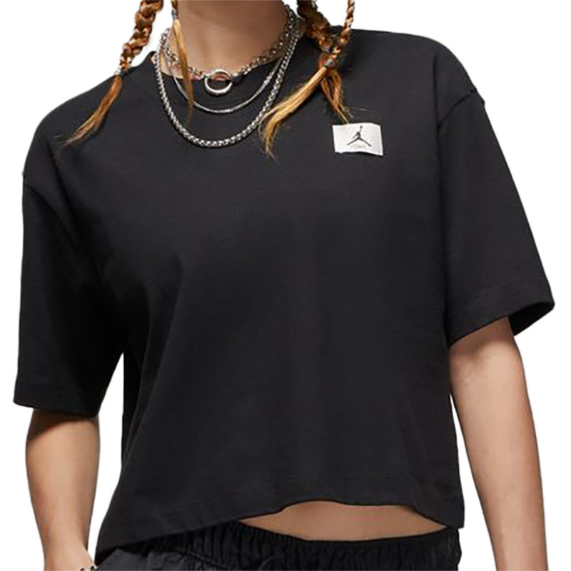 Woman Jordan Essentials Boxy Black T-Shirt