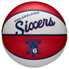 Balón Philadelphia 76ers NBA Team Retro Basketball Sz3