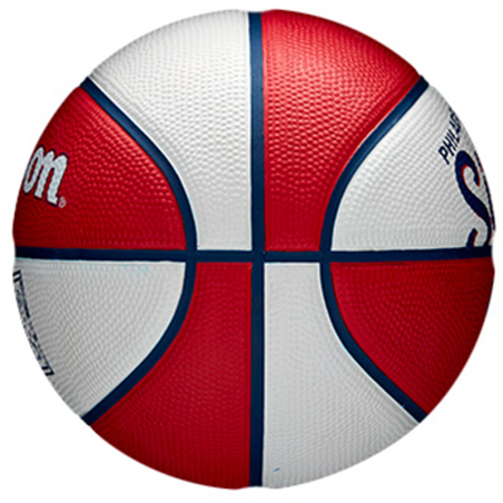 Balón Philadelphia 76ers NBA Team Retro Basketball Sz3