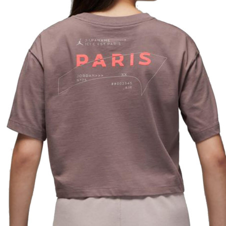 Camiseta Mujer Jordan Paris Saint-Germain Graphic Brown