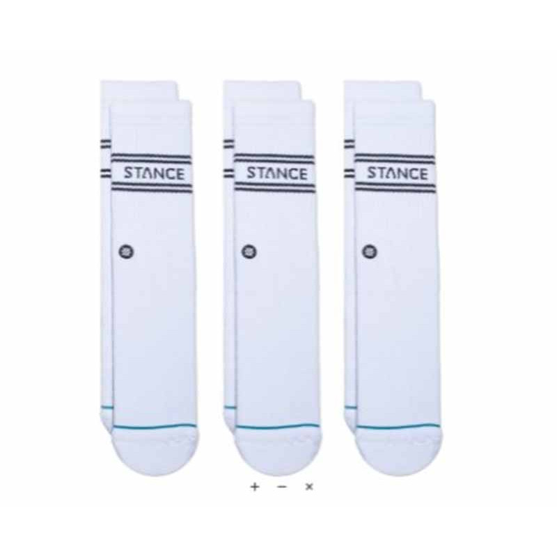 Calcetines Stance Basic 3 Pack Crew White