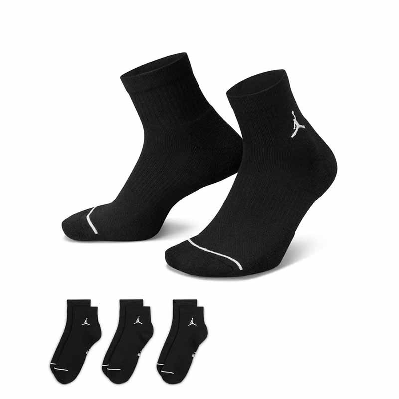 Mitjons Jordan Everyday Black Ankle Socks (3P)