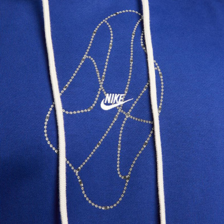 Nike Dri-FIT Standard Issue Pullover Basketball Blue Hoodie