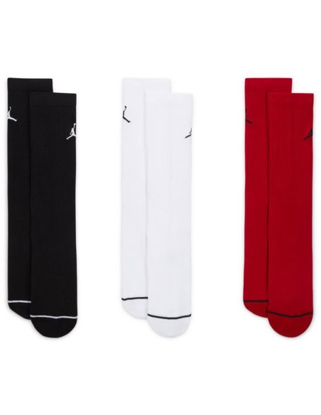 Jordan Acquista Calzini Everyday Crew Nero Bianco Rosso (3pk) | 24Segons