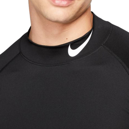 Nike DF Tight LS Mock Black Shirt